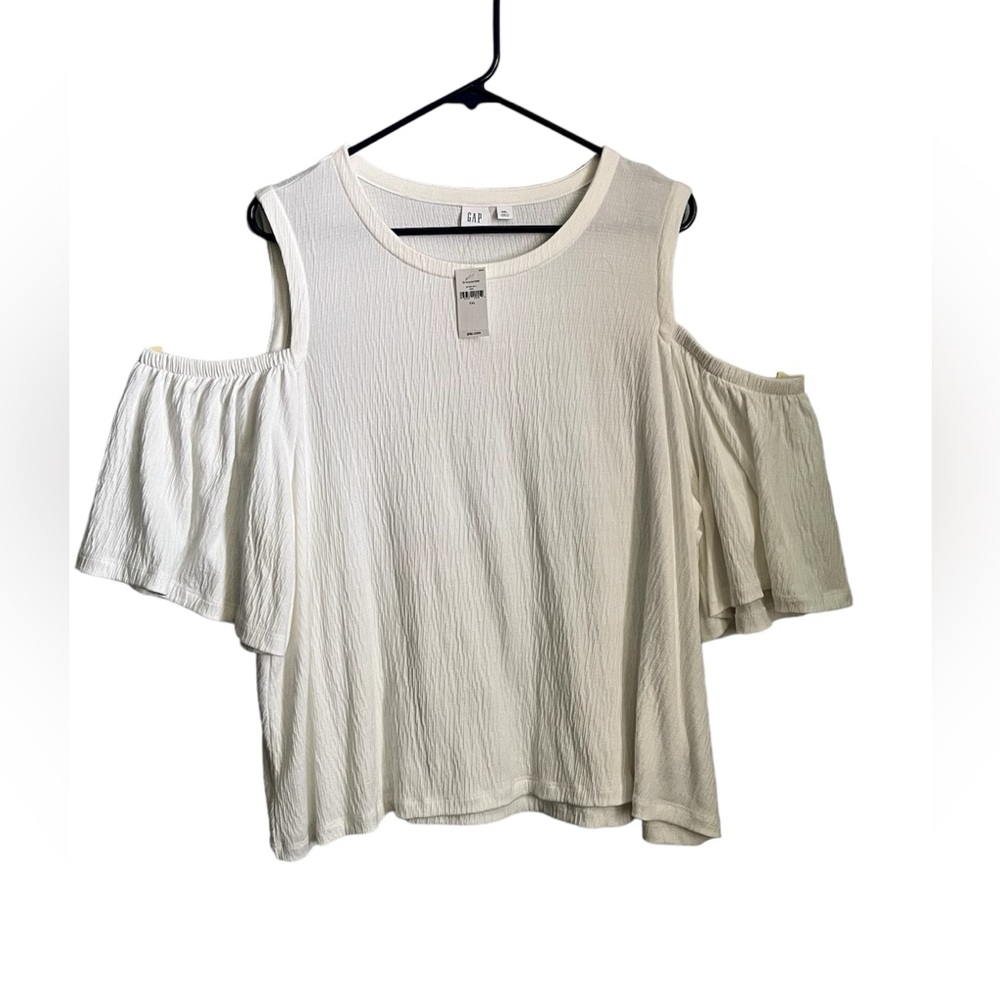 GAP COLD SHOULDER SHORT SLEEVE TOP